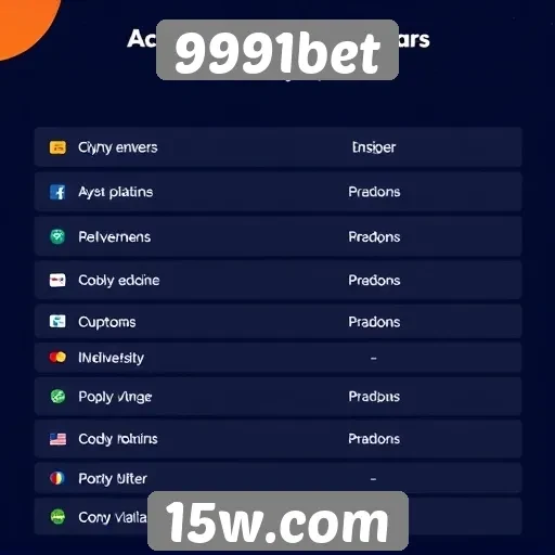 métodos de pagamento aceitos pelo 9991bet